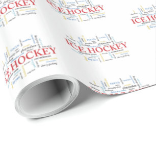 Persoonlijk, Ice Hockey Coach Dank u in woorden Cadeaupapier