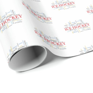 Persoonlijk, Ice Hockey Coach Dank u in woorden Cadeaupapier