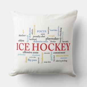 Persoonlijk, Ice Hockey Coach Dank u in woorden Kussen
