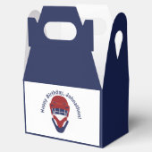 Persoonlijk Ice Hockey Face Mask Blue Red Bedankdoosjes (Geopend)