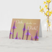 Persoonlijk Ich denke een Dich Karte! Kaart (Gele Bloem)