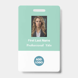 Persoonlijk ID-badge voor werknemers - Naam, Foto, Badge