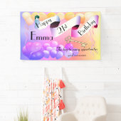 Persoonlijk idee voor een gelukkige 21ste verjaard spandoek (Insitu)