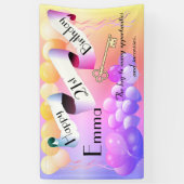 Persoonlijk idee voor een gelukkige 21ste verjaard spandoek (Verticaal)