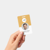 Persoonlijk identiteitsbadge met foto en barcode v badge (Handheld)