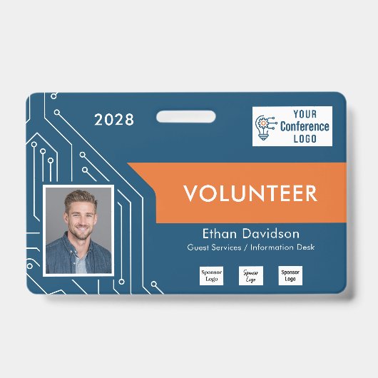 Persoonlijk identiteitsbewijs voor vrijwilligers v badge (Voorzijde)