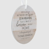 Persoonlijk iemand in de hemel Acrylversiering Ornament (voorkant)