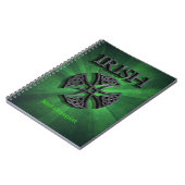 Persoonlijk Iers Keltisch Kruis Notitieboek (Linkerzijde)