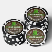 Persoonlijk Iers Pub-teken Poker Chips (Opstapeling)