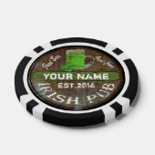 Persoonlijk Iers Pub-teken Poker Chips (Enkel)