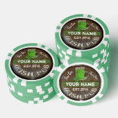 Persoonlijk Iers Pub-teken Poker Chips (Opstapeling)