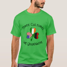 Persoonlijk Ierse VS Afrikaanse Shamrock heren T-s