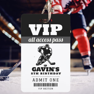 Persoonlijk Ijshockey Verjaardagsfeest Favoriet MV Badge
