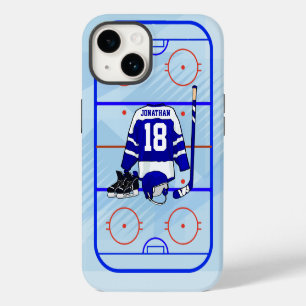 Persoonlijk ijshockeyontwerp iPhone 14 hoesje