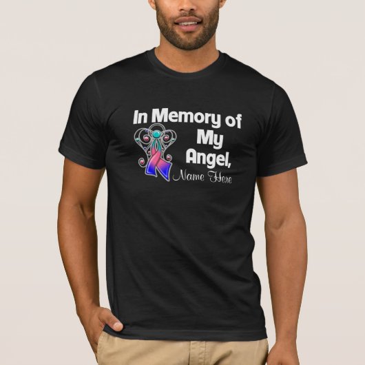 Persoonlijk in geheugen van Mijn Angel Thyroid Can T-shirt (Voorkant)