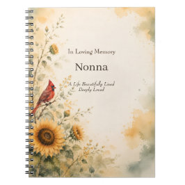 Persoonlijk 'In Loving Memory'-notitieboek | Uitva Notitieboek