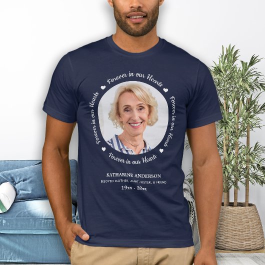 Persoonlijk in ons hart Foto van begrafenis T-shirt
