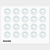 Persoonlijk Inblikken Zelfgemaakt | Pot Retour Ronde Sticker (Vel)