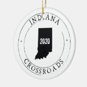Persoonlijk Indiana-Ornament Keramisch Ornament (Links)