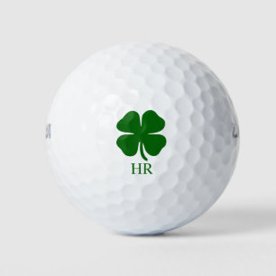 Persoonlijk ingelegde groene klaver golfballen