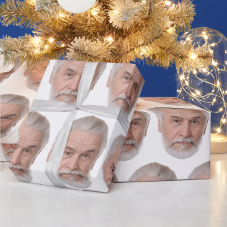 Persoonlijk ingepakt gezichtspapier Aangepaste fot Cadeaupapier