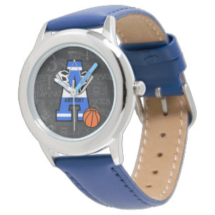 Persoonlijk Initiaal Basketball Horloge