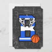 Persoonlijk Initiaal Basketball Letter B Kaart (Voorkant)
