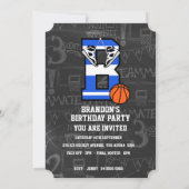 Persoonlijk Initiaal Basketball Letter B Kaart (Achterkant)