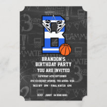 Persoonlijk Initiaal Basketball Letter B