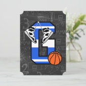 Persoonlijk Initiaal Basketball Letter G Kaart (Staand voorkant)