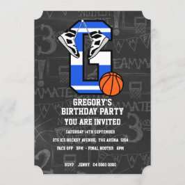 Persoonlijk Initiaal Basketball Letter G Kaart