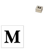 Persoonlijk Initiaal Eén Letter Aangepast Rubberstempel (Gestempeld)