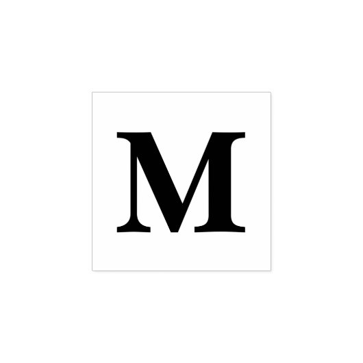 Persoonlijk Initiaal Eén Letter Aangepast Rubberstempel (Afrduk)