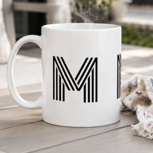 Persoonlijk Initiaal Eenvoudig Minimalistisch Mode Koffiemok
