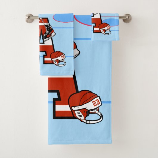 Persoonlijk Initiaal IJshockey Bad Handdoek (Insitu)