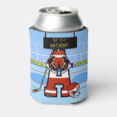 Persoonlijk Initiaal IJshockey Blikjeskoeler (Blikje Achterkant)