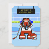 Persoonlijk Initiaal IJshockey Kaart (Voorkant)