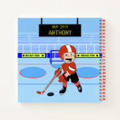 Persoonlijk Initiaal IJshockey Notitieboek (Achterkant)