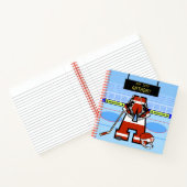 Persoonlijk Initiaal IJshockey Notitieboek (Binnen)