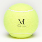 Persoonlijk initiaal Tennis ball monogram Tennisballen (Achterkant)