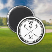 Persoonlijk Initialen Golf Magneet