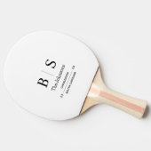 Persoonlijk Initialen Huwelijk Ping Pong Batje (Zijkant)