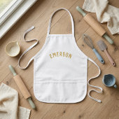 Persoonlijk Initialen Monogram | Goud Kinder Schort