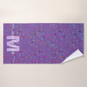 Persoonlijk Initialenlogo Badhanddoek (Badhanddoek)