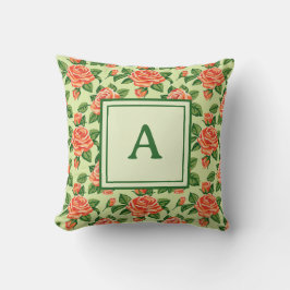 Persoonlijk Initialenlogo - Elegante Moderne Bloem Kussen