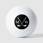 Persoonlijk Initieel Monogram Golfballen (Voorkant)