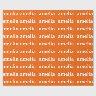 Persoonlijk Inpakpapier met Herhalende Naam