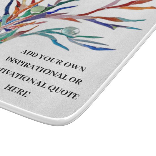 Persoonlijk Inspirerend Citaat Snijplank (Hoek)