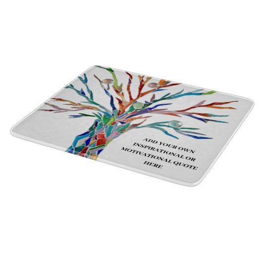 Persoonlijk Inspirerend Citaat Snijplank (Hoek)