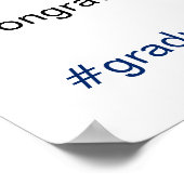 Persoonlijk Instagram afstudeerfoto-prop Poster (Hoek)